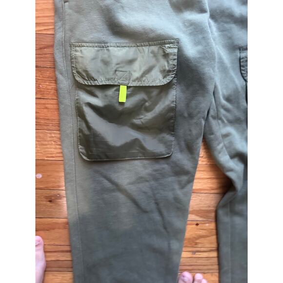 Champion Sideline Jogger – Olive & Neon Athletic Pants - Picture 2 of 10